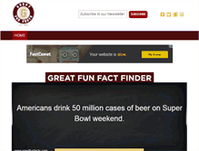 Tablet Screenshot of greatfunfacts.com